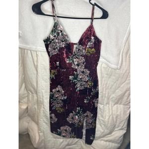 Velvet Dress With slit